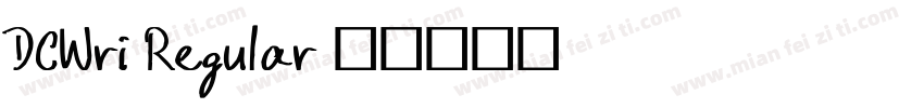 DCWri Regular字体转换